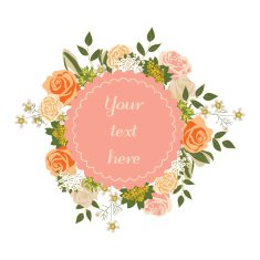Bright floral card with cute cartoon flowers in vector Inspirational N2