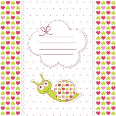 Baby shower with snail N2