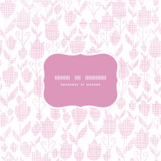 Vector pink textile tulips texture frame seamless pattern background