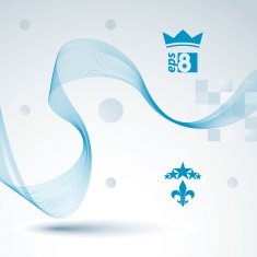 3d vector decorative background transparent dynamic curves N4