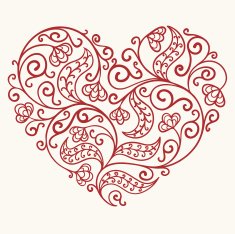 Floral heart N66