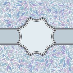 Vintage vector flower frame N102