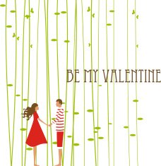 Valentine's couple background