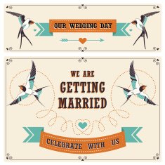 Wedding Vintage Invitation cards
