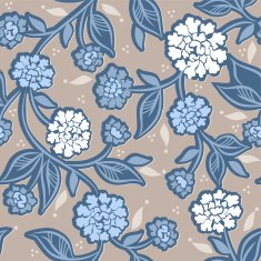 Seamless retro background with dahlia