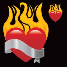 Flaming heart N4
