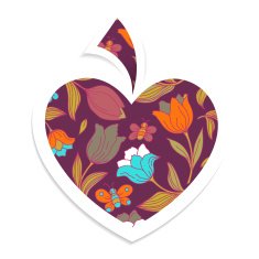 Valentine's day card with heart N16
