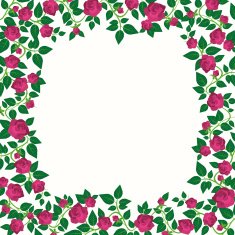 Decorative Border With Roses N2