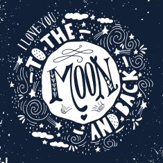 I love you to the moon and back Quote N5