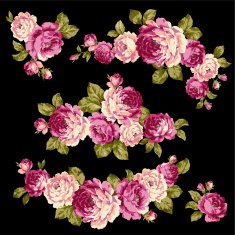decoration of rose N36