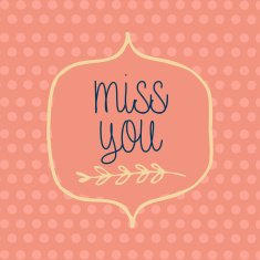 Hand drawn miss you card vector illustration N5 free image download