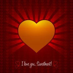 Decorative Valentine Heart Design Vector Elements Isolated Ornament Illustration