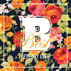Shabby Chic Flowers Graphic Design - for t-shirt fashion prints N2