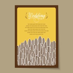 Beautiful vintage invitation cards layouts N73