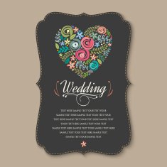 Beautiful vintage invitation cards layouts N74