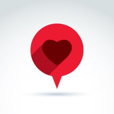 Family consultation symbol speech bubble with love sign N3