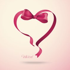 Heart made of ribbon N2
