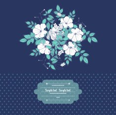 Floral card N49