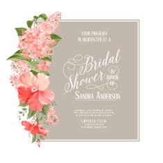 Bridal shower card N6