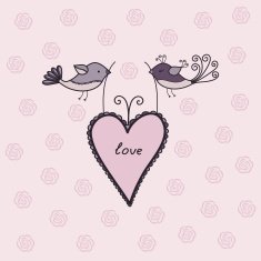 Couple of cute birds