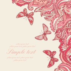 Vector background with paisley pattern N2