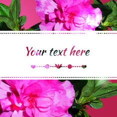 Background realistic flowers azaleas