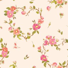 Flower Background - Seamless Floral Shabby Chic Pattern N4