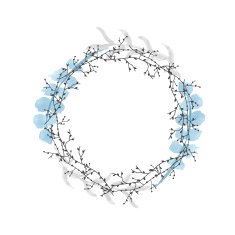 hand drawn floral wreath N10