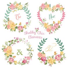 Flower Banners and Tags - for your design scrapbook N11