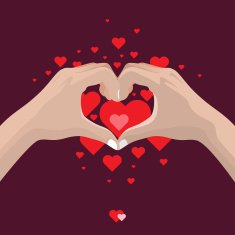 Hands shaping a heart form N2
