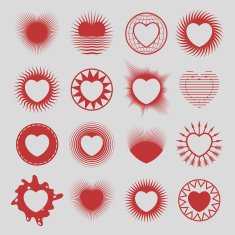 16 hearts