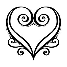 Vector Deco Abstract Heart N10