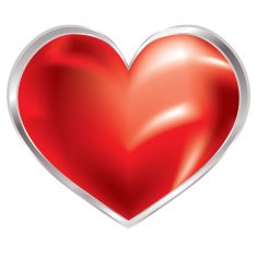 love heart shimmer silver