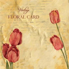 painting floral card N4