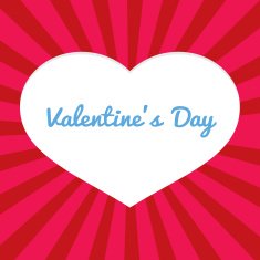 Heart Shape Space Valentine's Day Concept
