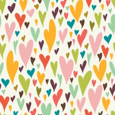 Doodle hearts pattern N2