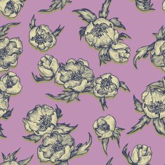 Vintage floral seamless pattern N45