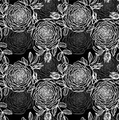 vector seamless floral pattern with rose N4