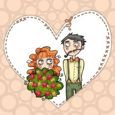 Wedding couple illustration N7