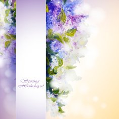 Lilac flowers background N2