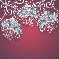Colored Floral Layout N22