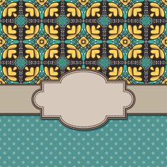 Vintage vector flower frame N118