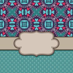 Vintage vector flower frame N121