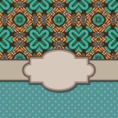 Vintage vector flower frame N126