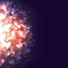 glowing hearts N5