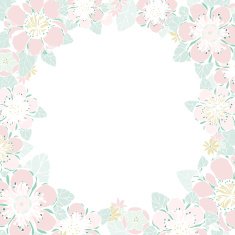 Wedding card or invitation with abstract floral background N6