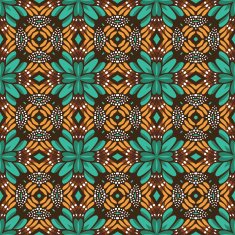 Seamless flower pattern background N16