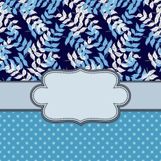 Vintage vector flower frame N130