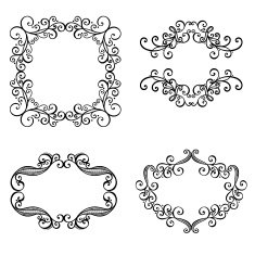 Decorative Ornamental Frame for Text N7