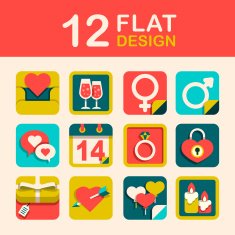 Valentine's Day Icon Set N14